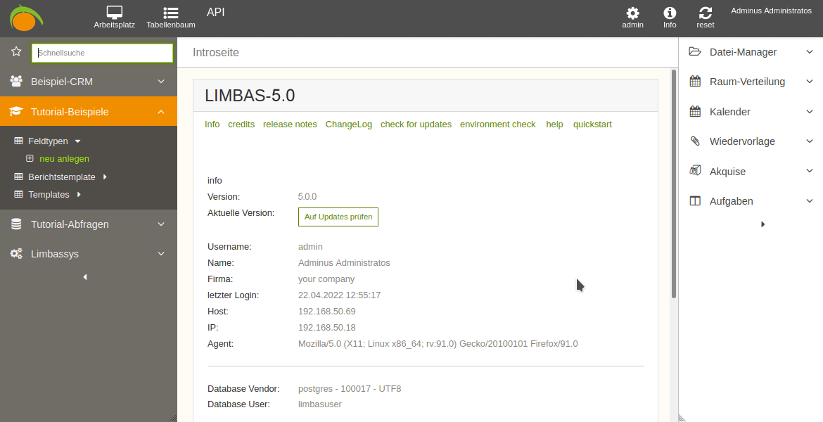 LIMBAS - vom alten Layout zum neuen Layout
