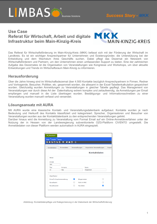 Success Story: Use Case Wirtschaftsförderung beim Main-Kinzig-Kreis